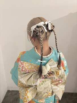 プティパ 水戸内原店(petit-pas) ◎ハイトーンホワイトブロンド×ルーツカラーダークブラウン◎