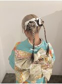 ◎ハイトーンホワイトブロンド×ルーツカラーダークブラウン◎