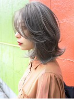 アルトリスト(Altruist Aging×HAIR&SPA) ★ダークアッシュ大人ガーリーボブ着物ミディアムレイヤーカット