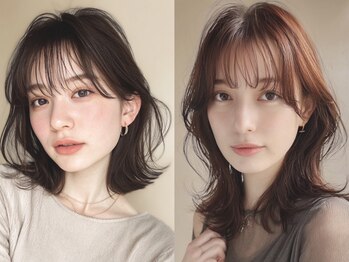 エンタク 新宿(enntaku)の写真/暗くならない白髪ぼかし&白髪染め*気になる顔周り・前髪もナチュラルにカバー[新宿駅/レイヤー/縮毛矯正]