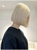 15073ホワイトアッシュ抜きっぱなしブリーチホワイトブロンド