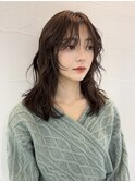 〒ミディアムパーマデジタルパーマボブパーマナチュラルブラウン