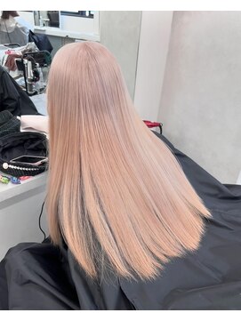 ベレーザ 渋谷神南(Beleza) 16191ブリーチ＆ダブルカラーパールベージュホワイトブロンド