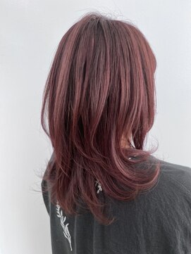 レオ 幸手(Leo) 大人可愛い丸みボブ根本パーマピンクラベンダーベビーピンク