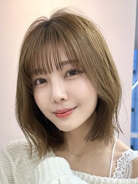 サンドイエナ 横浜店(sand yena) くびレイヤーボブルフネビージュ小顔ワンレンこなれミディ