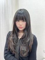 ラビス 浦和(Lovis) オリーブグレ/小顔に見せるヘア/ココアベージュ/黒髪カタログ