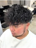 MEN’S HAIR/サーフカール/刈り上げセンターパート/北堀江☆
