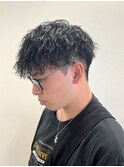 MEN’S HAIR/縦落ちパーマ/刈り上げマッシュ/茅ヶ崎