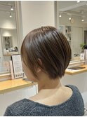 大人ショート/ミルクティーベージュ/ショートボブ/千葉