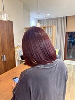 グリーンズ(Greens)&nbsp;艶で魅せる深みレッド/ボブ