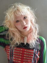 シオン(shion) 韓国ヘア前髪ホワイトベージュブリーチ_F1476