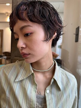 ロッソサンテ(rosso sante) ショートパーマ