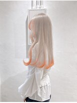 ミュー(Mu)&nbsp;デザインカラー　ミルクティーベージュ　オレンジ