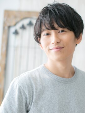 モッズヘアメン 名護大東店(mod's hair men) ナチュラルくせ毛風ダウンバングメンズパーママッシュl名護大東