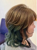 サンルレックス(SUN LUREX)&nbsp;涼感ブルーグリーンインナーカラー★