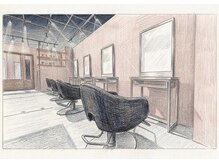 hair salon  DEN【7月中旬NEW OPEN（予定）】の雰囲気（セット面）