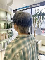 プランタン フォー ヘアー(printemps FOR HAIR)&nbsp;三本木担当モデル様/グラデーションカラー/ミニウルフ