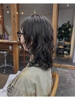 エト(eto) 自然乾燥で簡単 ミディアムウルフパーマ