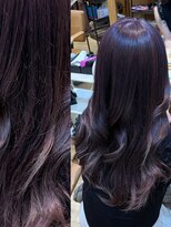 アロマ ヘアー ルーム 新宿3号店(AROMA hair room)&nbsp;深めパープルラベンダー◎色落ちミルクティー^_^