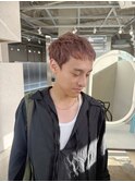 メンズピンクベージュ