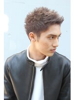 ブークル(boucle)&nbsp;外国人風ワイルドツーブロックグレージュカラー★