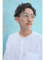 パール(PEAR+L)&nbsp;メンズカット×マッシュウルフ×スリークショート×かき上げヘア