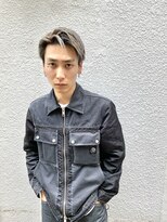 ノラ シブヤ(NORA)&nbsp;#メンズハイトーン#センターパート#メンズマッシュ#アップバング