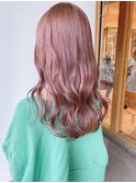 【morio 原宿】ピンクベージュピンクブラウン韓国風巻き髪