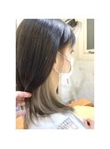 インナーカラー/カーキベージュ/グレージュカラー/20代30代40代