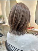 横浜タッセルボブ切りっぱなしボブ外ハネボブ長めボブレイヤー