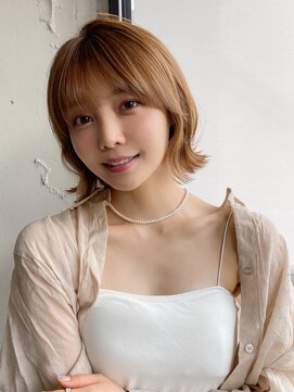 エトラ 渋谷店(etora) 前髪 外ハネボブ ワイドバング イメチェン 美髪"