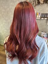 アルファ 我孫子店(alpha)&nbsp;ダブルカラー/ケアブリーチ/チェリーレッド/レイヤー/我孫子駅