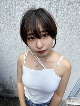 ロンドエニカ 大宮(Lond enika) イメチェン外ハネボブ美髪ワイドバングレイヤーショート/大宮