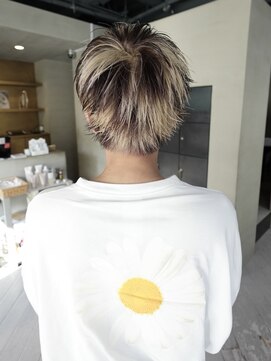 ヘアー アイス ルーチェ(HAIR ICI LUCE) スパイキーショート/デザインカラー/ローライト/大野