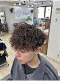 ピンパーマ×ツイスパ[津田沼駅/Men's/メンズカット/パーマ]