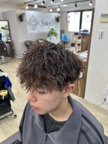 スウェル 津田沼店(Swell)&nbsp;ピンパーマ×ツイスパ[津田沼駅/Men's/メンズカット/パーマ]