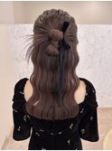 リボンカチモリハーフアップ♪担当Notomi Ayaka