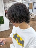ニュアンスパーマ×マッシュウルフ