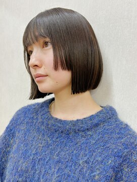 ガーデン 銀座(GARDEN) ボブ レイヤー 顔まわりカット ストレートヘア 小顔ヘア