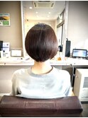 丸みショートボブ大人ショートカット