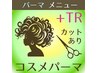コスメパーマ+カット+トリートメント ¥9900