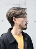 6：4パートメンズショートとハイライトの組み合わせ