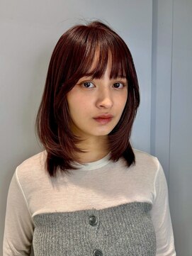 ヒュー 広島(HEW) ふんわりレイヤー暖色カラー