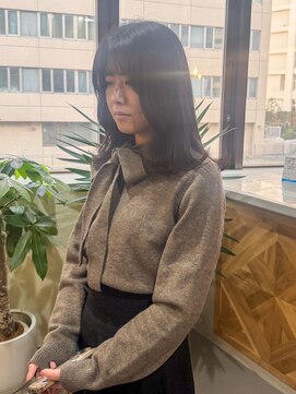 クリック(Click) 着物ヘア/大人ガーリー/ダークアッシュ/似合わせカット/小倉