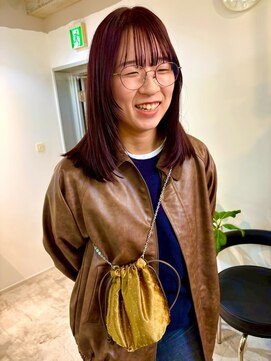  fit stand 千葉/ショートボブ/カット/パーマ/ダブルカラー/トリートメント/縮毛矯正 イメチェン/ピンクベージュ/アンブレラカラー[千葉]