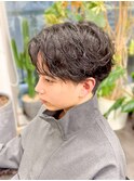 フェザーパーマ　トレンドパーマ　メンズカット　モテるパーマ
