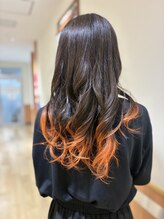 ヘアーアンドメイク カリーナ 馬込沢店(Karina)&nbsp;エンドカラー　オレンジ系