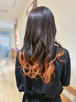 ヘアーアンドメイク カリーナ 馬込沢店(Karina) エンドカラー オレンジ系