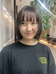 ダークパープル/ナチュラルショート/ミルクブラウン/夏/一宮