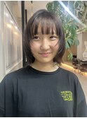 ダークパープル/ナチュラルショート/ミルクブラウン/夏/一宮